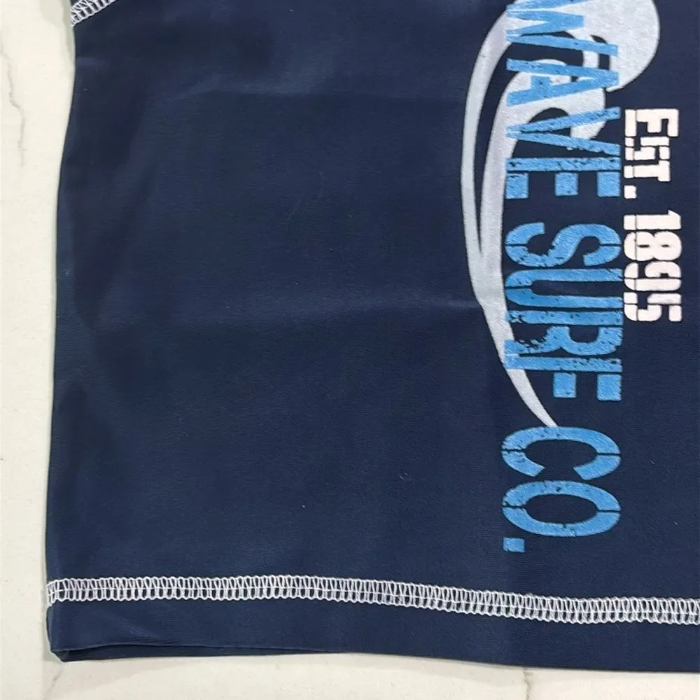 OshKosh B’GOSH | Navy Blue Boys Rash guard Swim Top Surf Size 6-9 Months